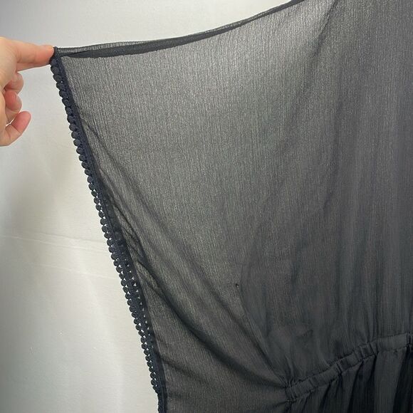 Swimsuits for all Kaftan Swimsuit Cover Semi sheer Black size 22/24 - Picture 4 of 11